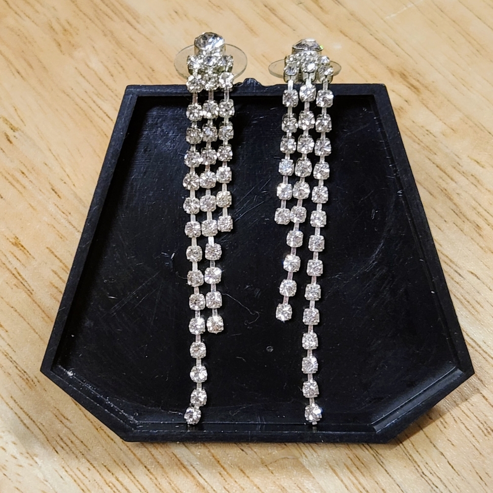 Rhinestone Drop Earrings